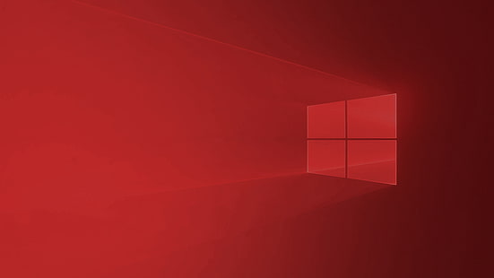Windows 10, computadora, software, rojo, aniversario de Windows 10, Microsoft Windows, simple, Fondo de pantalla HD HD wallpaper