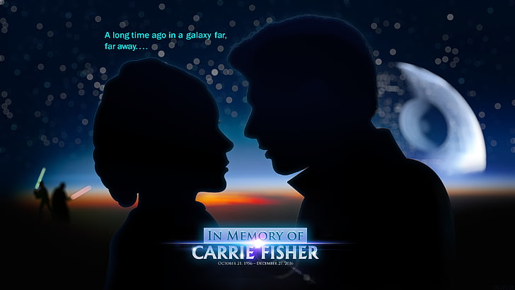 Star Wars, Carrie Fisher und Harrison Ford, HD-Hintergrundbild
