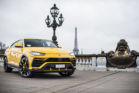 Paryż, Lamborghini, wieża Eiffla, 2018, Urus, Tapety HD HD wallpaper