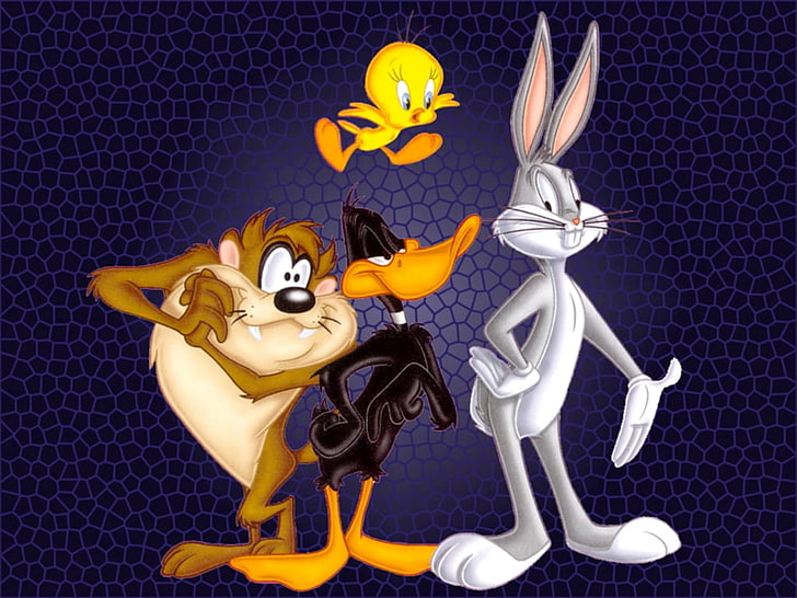 Looney Tunes, Pernalonga clip-art, desenhos animados, engraçado, pássaros, desenhos animados, coelho, HD papel de parede