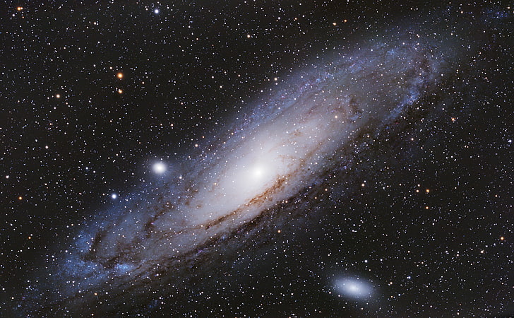 galaksi duvar kağıdı, yıldızlar, Andromeda Gökadası, M31, Andromeda gökadası, HD masaüstü duvar kağıdı