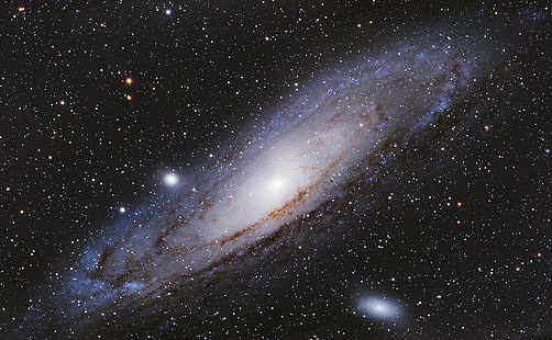 galaksi duvar kağıdı, yıldızlar, Andromeda Gökadası, M31, Andromeda gökadası, HD masaüstü duvar kağıdı HD wallpaper