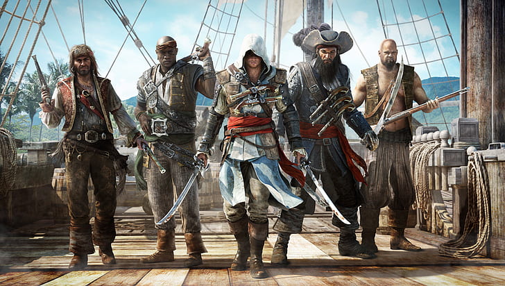 Assassin's Creed, Assassin's Creed IV: Bendera Hitam, Edward Kenway, Wallpaper HD