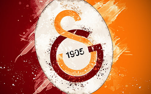 Fútbol, ​​Galatasaray S.K., emblema, logotipo, Fondo de pantalla HD HD wallpaper