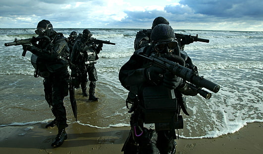 komandosi, żołnierze piechoty morskiej, Tapety HD HD wallpaper