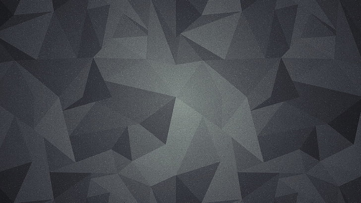abstrait, gris, low poly, polygone, minimalisme, Fond d'écran HD