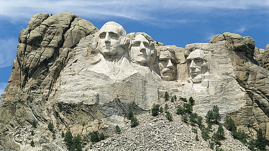 アブラハム、ジョージ、ジェファーソン、風景、リンカーン、マウント、自然、大統領、ルーズベルト、ラッシュモア、州、セオドア、トーマス、ユナイテッド、ワシントン、 HDデスクトップの壁紙 HD wallpaper