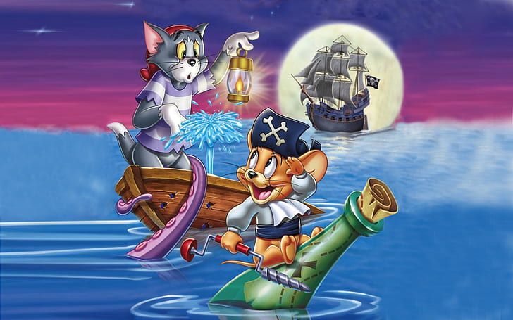 Tom And Jerry Shiver Me Whiskers Skrivbordsunderlägg Hd 2560 × 1600, HD tapet