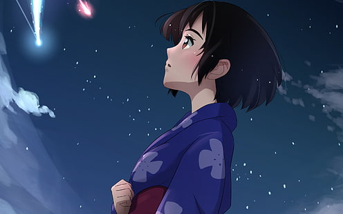 Anime, Your Name., Kimi No Na Wa., Mitsuha Miyamizu, Fondo de pantalla HD HD wallpaper