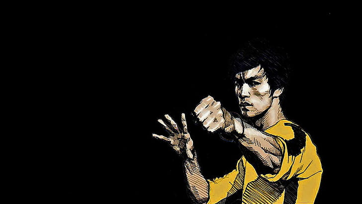 Celebridades masculinas Bruce Lee, Fondo de pantalla HD