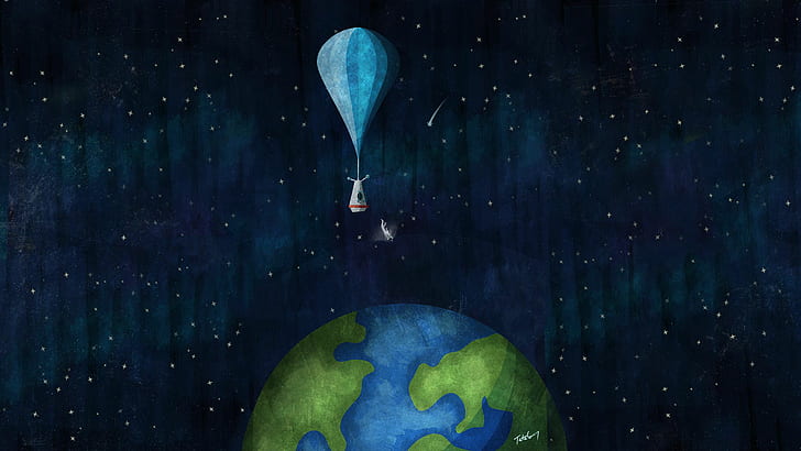 Skydive Red Bull Jatuh Bebas Balon Bumi Felix Baumgartner HD, digital / karya seni, bumi, merah, musim gugur, banteng, balon, skydive, felix, baumgartner, Wallpaper HD