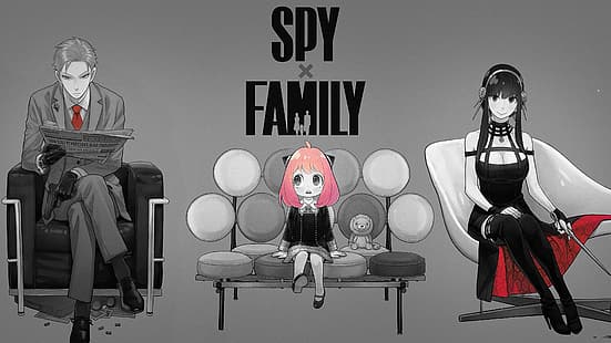 Spy x Family, Loid Forger, Anya Forger, Yor Forger, HD 배경 화면 HD wallpaper
