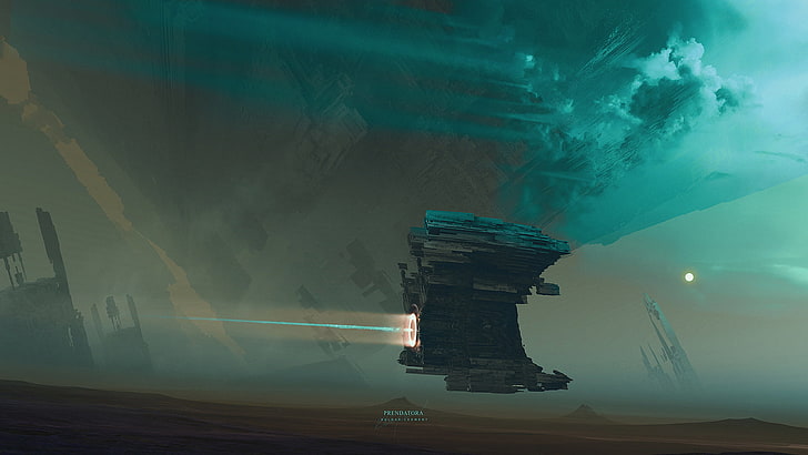 Raumschiff digitale Tapete, Kuldar Leement, Science-Fiction, futuristisch, HD-Hintergrundbild