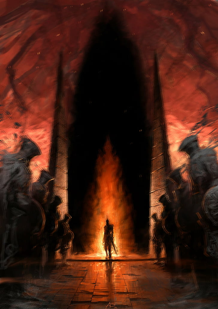 Dark Souls II, Dark Souls, burnt ivory king, artwork, digital art, knight, HD wallpaper