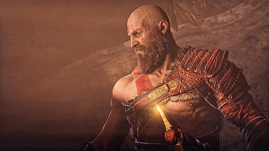 God of War, God of War (2018), Kratos, God of War 4, God of War Ragnarök, 북유럽, 북유럽 신화, 아트레우스, 비디오 게임, 스크린샷, HD 배경 화면 HD wallpaper