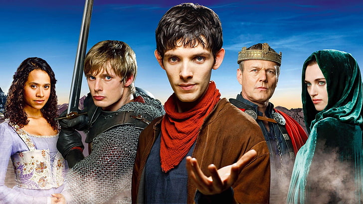 TV-show, Merlin, Cast, Merlin (TV-show), HD tapet