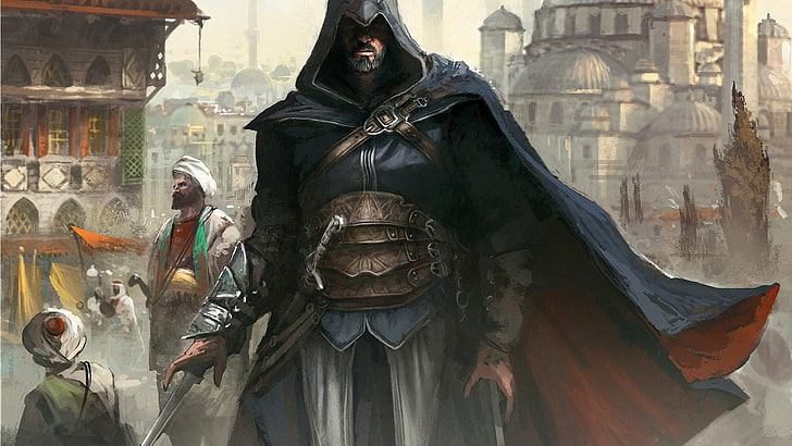 Assassin's Creed Hintergrund, Assassin's Creed, Ezio Auditore da Firenze, HD-Hintergrundbild
