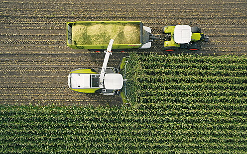 agricoltura, agricoltori, Claas, trattori, Sfondo HD HD wallpaper