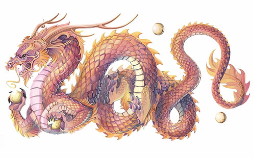 Фэнтези, Дракон, Китайский дракон, Восточный, HD обои HD wallpaper