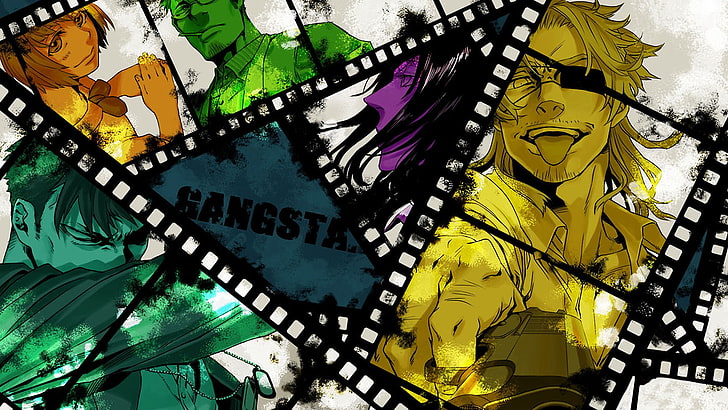 Gangsta, Nicolas Brown, Arcangelo Worick, anime, Fondo de pantalla HD