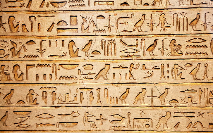 Африка, древни, архитектура, Египет, йероглифи, HD тапет
