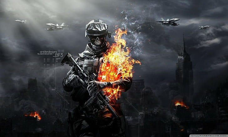 Battlefield 3 สนามรบวิดีโอเกม, วอลล์เปเปอร์ HD
