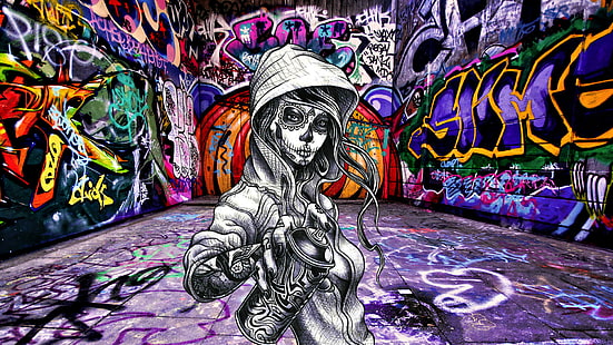 Artistico, Graffiti, Sfondo HD HD wallpaper