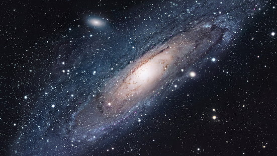 samanyolu galaksi illüstrasyon, gökada, uzay, sarmal gökada, Messier 31, HD masaüstü duvar kağıdı HD wallpaper