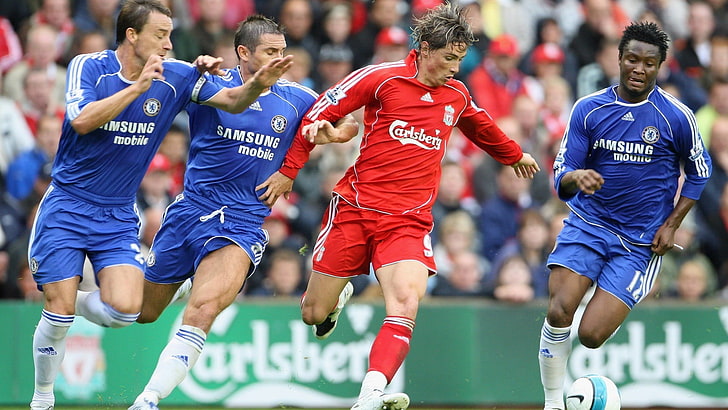 conjunto de camisa adidas em vermelho e branco masculino, Fernando Torres, Chelsea FC, Liverpool FC, homens, jogadores de futebol, HD papel de parede