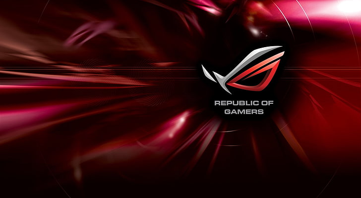 Asus Rog, Republic of Gamers logo, Datorer, hårdvara, bakgrund, spel, asus, republiken spelare, asus rog, HD tapet