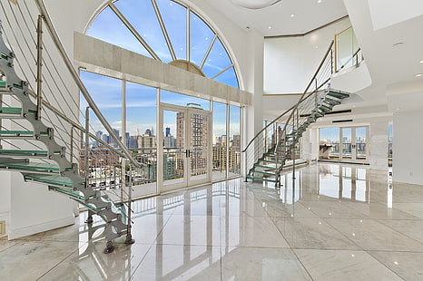 design, style, intérieur, penthouse, mégapolis, penthouse à Brooklyn, Fond d'écran HD HD wallpaper