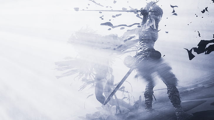 비디오 게임, Hellblade : Senua의 희생, Senua (Hellblade), 여자 전사, HD 배경 화면