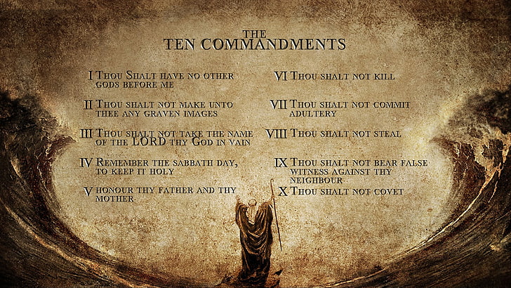 заповеди, десет заповеди, религия, религиозни, християнски, HD тапет