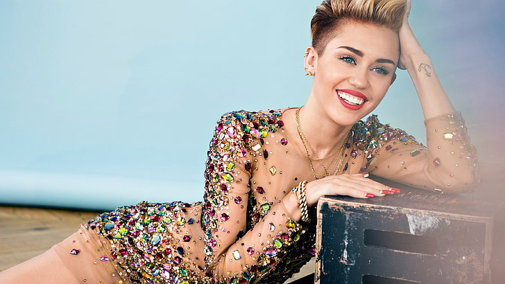 orang-orang, selebriti, Miley Cyrus, Wallpaper HD