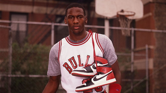 maillot NBA Bulls blanc et rouge pour hommes, NBA, basket-ball, Nike, Michael Jordan, Chicago, Chicago Bulls, Fond d'écran HD HD wallpaper