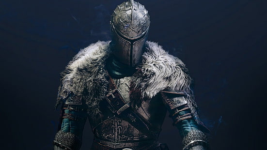stainless steel knight's armor, Dark Souls, Dark Souls II, fantasy art, video games, HD wallpaper HD wallpaper