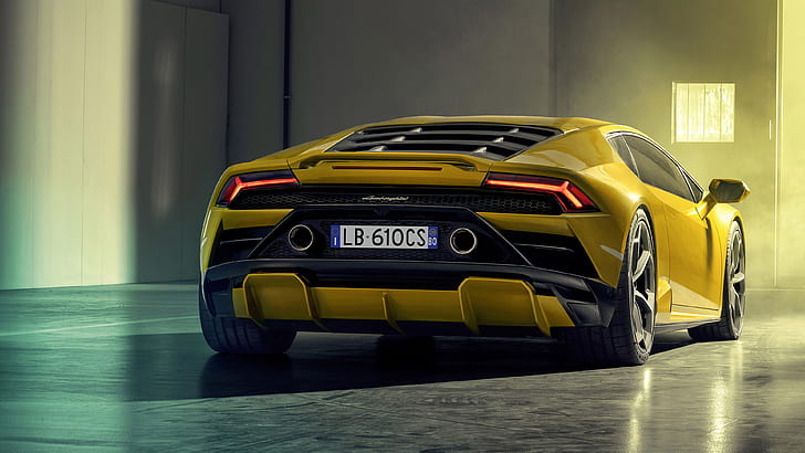 Lamborghini Huracan EVO RWD, суперкар, суперкар, автомобиль, HD обои