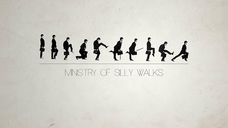 Ministry of Silly Walks HD, monstry of konyol berjalan, john cleese, pelayanan konyol berjalan, python bulan, konyol, Wallpaper HD