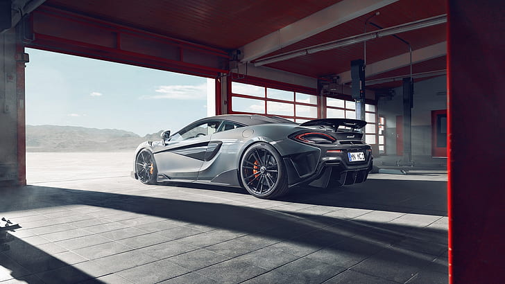 McLaren 600LT, McLaren, coche, supercoches, garaje, garajes, Fondo de pantalla HD