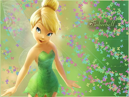 cartoon, cute, disney, fairy, tinkerbell, HD wallpaper HD wallpaper