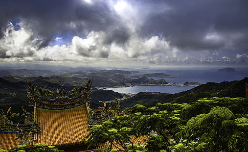 natura, paesaggio, cielo, nuvole, Taiwan, Sfondo HD HD wallpaper