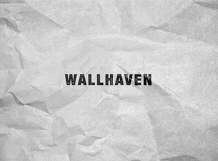 Texto de Wall Haven, wallhaven, papel, patrón de medios tonos, textura, patrón, simple, Fondo de pantalla HD