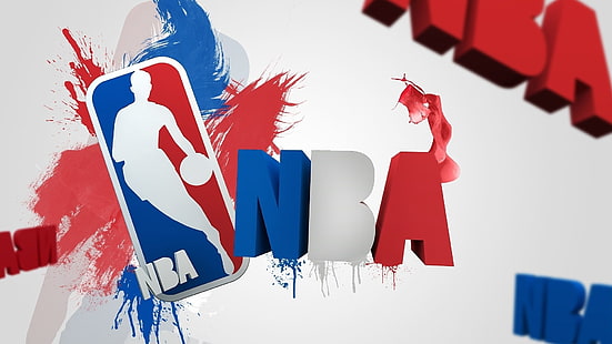 โลโก้ NBA, nba, สมาคมบาสเกตบอลแห่งชาติ, บาสเก็ตบอล, วอลล์เปเปอร์ HD HD wallpaper