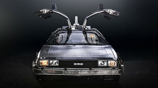 Back to the Future, DeLorean, supercars, time travel, HD wallpaper HD wallpaper