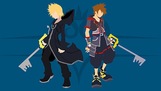 Kingdom Hearts, Roxas (Kingdom Hearts), Sora (Kingdom Hearts), HD-Hintergrundbild HD wallpaper