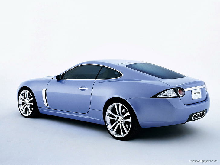 Jaguar Advanced Lightweight Coupe Concept 2, blue coupe, concept, coupe, advanced, jaguar, lightweight, cars, HD wallpaper