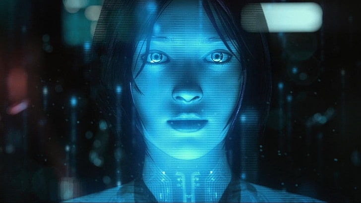papel de parede animado de personagem feminina, Halo 4, Cortana, Halo, Halo Legends, videogame, ciano, HD papel de parede