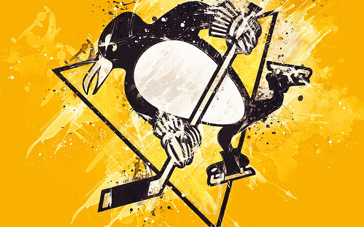 Hockey, Pittsburgh Penguins, Emblem, Logo, NHL, Sfondo HD