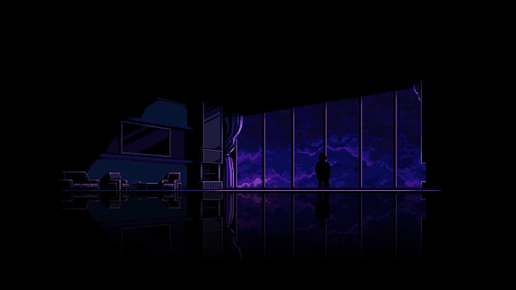 Katana Zero, снимка на екрана, видео игри, пикселизирана, HD тапет