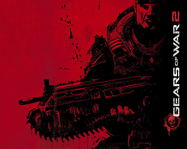 Affiche graphique de Gears of War 2, Gears of War, Gears Of War 2, Fond d'écran HD